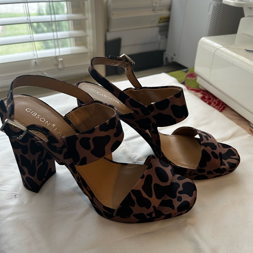 Gibson Latimer Leopard Print Heels
